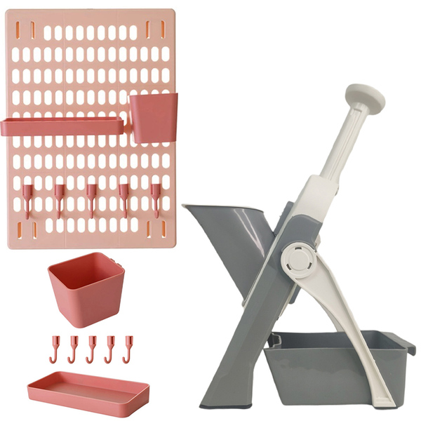 Cortador Ralador Legumes Manual Kit Organizador Parede Proces