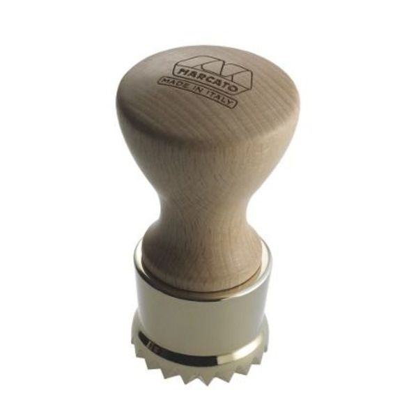 Cortador Ravioli Redondo Aço Dourado 8,5 X 3,8 Marcato