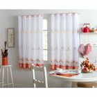 Cortina 1,35x2,50 Laranja Amélia Para Escritorio Longo