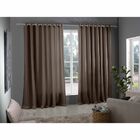 Cortina 1,80x3,00 Marrom Ellen Moderna