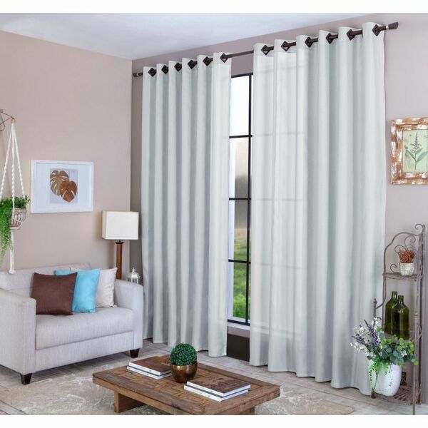 Cortina 1,80x 3,00m Branca Luxo Moderna Amanda