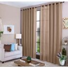 Cortina 1,80x 3,00m Caqui Para Sala Moderna Amanda