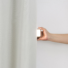 Cortina 100% Breu Nude Ilhós 2,60x1,70m 2 Folhas Namedi