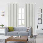 Cortina 100% Breu Nude Ilhós 2,60x2,30m 2 Folhas Namedi