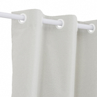 Cortina 100% Breu Nude Ilhós 2,60x2,30m 2 Folhas Namedi