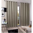 Cortina 2,60x5,60 Bege Carol Sala De Estar