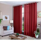 Cortina 2,70 X 3,00m Vermelho Para Sala Pequena Amanda