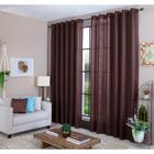 Cortina 2,70 X 4,00m Marrom Para Quarto Amanda