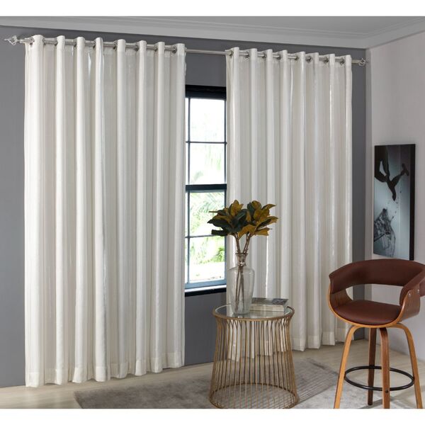 Cortina 2,70x3,00 Bege Jamile Luxo Moderna