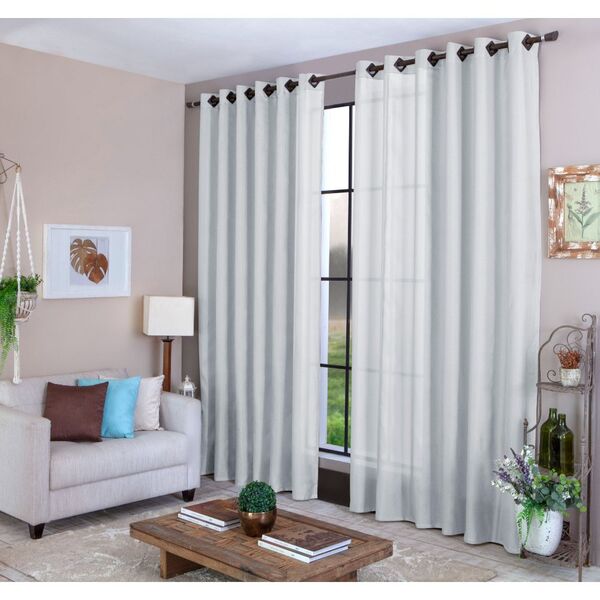 Cortina 2,70x3,00m Branca Para Sala Pequena Amanda