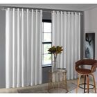 Cortina 2,70x4,00 Branco Jamile Para Sala Pequena