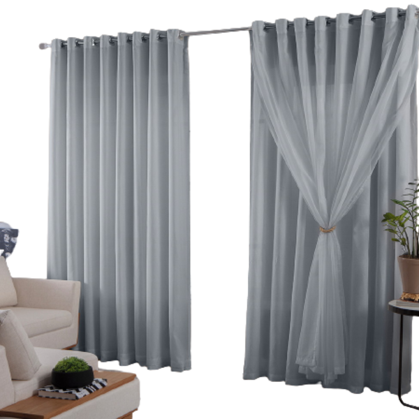 Cortina 2,80 X 1,80 Branco Liso