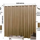 Cortina 2 60m X 1 60m Cetim Amassadinho - Avelã