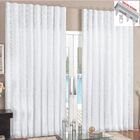 Cortina 2 Mt Sala Quarto Renda Com Voal Para Trilho Suisso Ba