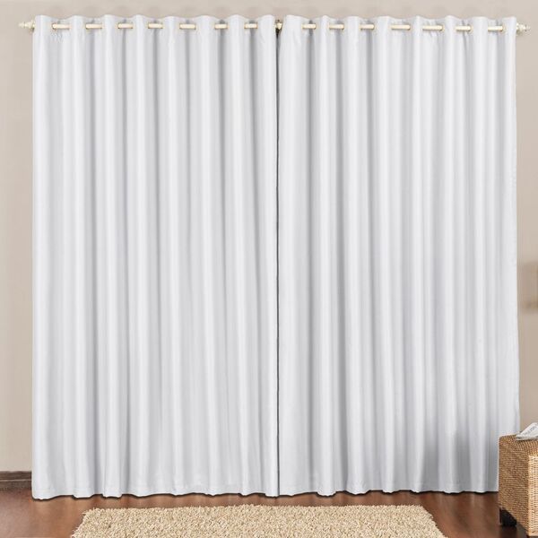 Cortina 2 Mts Sala Quarto Escritório Blackout Para Trilho Sui