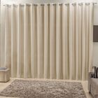 Cortina 2 Mts Sala Quarto Escritório Ráfia Trilho Comum Barat