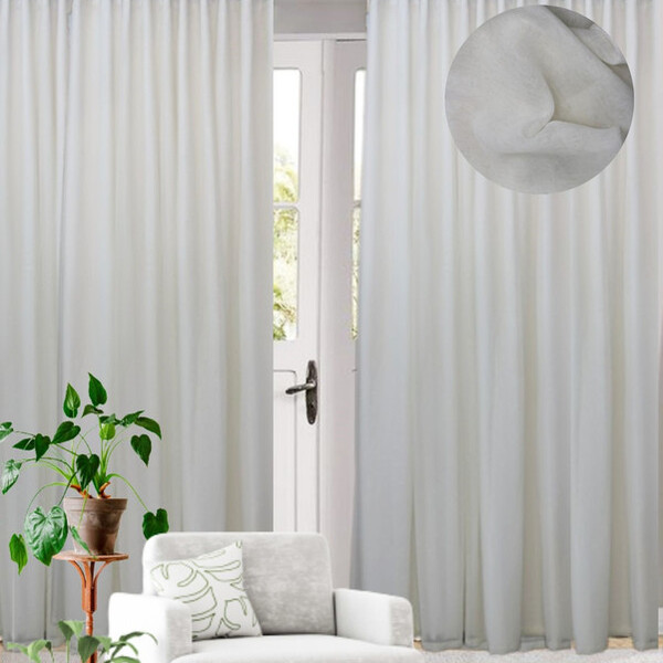 Cortina 3,00x2,60 Fancy Voil 1003 C/ Forro