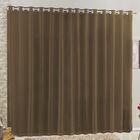 Cortina 3 Mts Sala Quarto Voal E Linho Para Trilho Suisso Bar