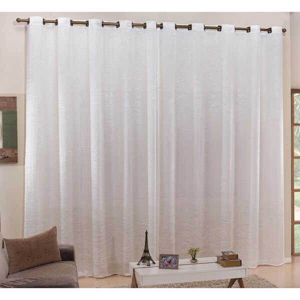 Cortina 3m X 2 50m Cetim Amassadinho - Pérola