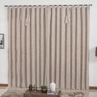 Cortina 3x2,80m Rustica Pedraria Varão Simples Caqui