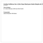 Cortina 3x2,8m Tecido Rústico Cáqui