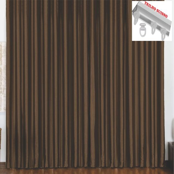 Cortina 4 Mts Sala Quarto Escritório Blackout Original Para T