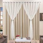 Cortina 4 Mts Sala Quarto Voal Com Microfibra Para Trilho Sui