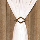 Cortina 4m X 2,50m Cetim Amassado Cecília Com Presilhas E Voa