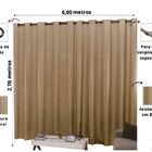 Cortina 6m X 2 70m Cetim Amassadinho - Avelã