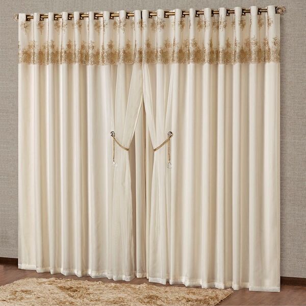 Cortina  Para Varão Cyntia 2 00m X 1 70m Sala Quarto Linha No