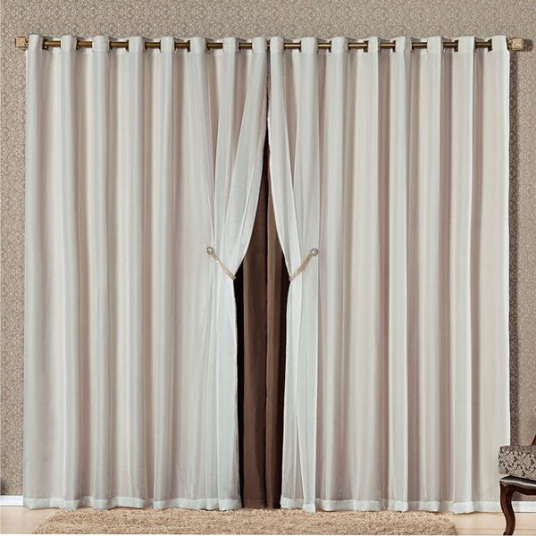 Cortina  Para Varão Egito 3 00m X 2 50m Sala Quarto Linha Nob