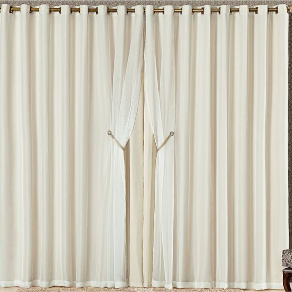 Cortina  Para Varão Egito 3 00m X 2 50m Sala Quarto Linha Nob