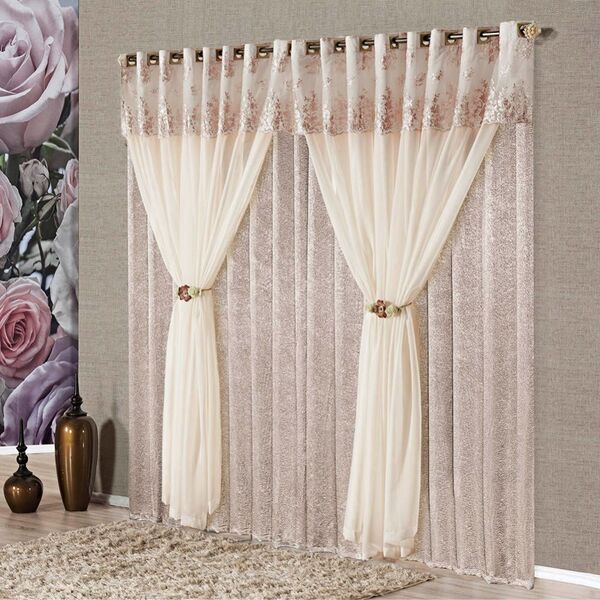 Cortina  Para Varão Fenomenal 3 00m X 2 50m Sala Quarto Linha