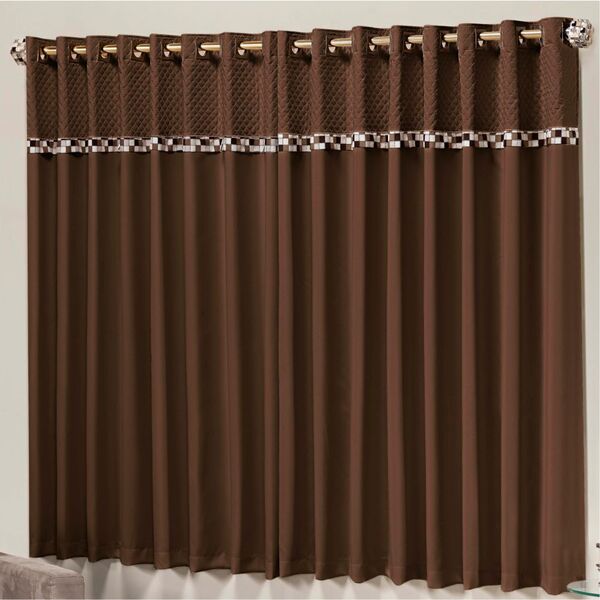 Cortina  Para Varão Mosaico 2 00m X 1 70m Sala Quarto Linha N