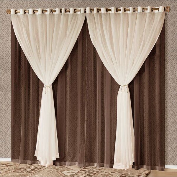 Cortina  Para Varão Núbia 2 00m X 1 70m Sala Quarto Linha Nob