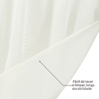 Cortina Abby Poliéster Creme 2,8x1,4m 1 Folha Inspire