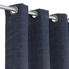 Cortina Aksel Corta Luz Preta 1,40x2,80m 1 Folha Inspire