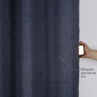 Cortina Aksel Corta Luz Preta 1,40x2,80m 1 Folha Inspire