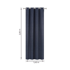 Cortina Aksel Corta Luz Preta 1,40x2,80m 1 Folha Inspire