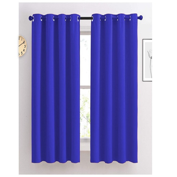 Cortina Alice 3,0 X 1,80 Para Sala/ Quarto Azul