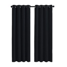 Cortina Alice 3,0 X 1,80 Para Sala/ Quarto Preto