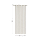 Cortina Amina Bege 1,40x2,80m 1 Folha Inspire