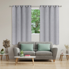 CORTINA ARES 100% BLACKOUT TECIDO 2,60X1,70 LEROY 0003 CINZA