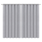 CORTINA ARES 100% BLACKOUT TECIDO 4,00X2,60 LEROY 0003 CINZA