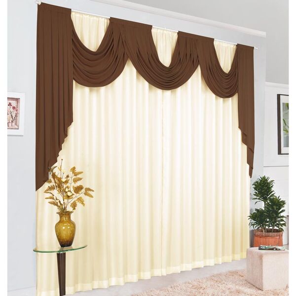 Cortina Atalanta 3 Metros X 2,80 Metros Altura Tecido Malha E