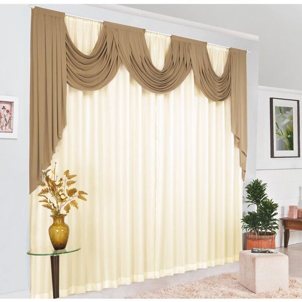 Cortina Atalanta 3 Metros X 2 80 Metros Altura Tecido Malha E