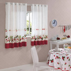 Cortina Athenas Estampado Com Ilhos Mod. Olga 2,00mx1,20m  Io