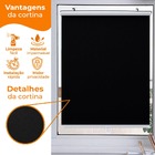 Cortina Automatica Retratil Isolamento Termico Blackout 58x125