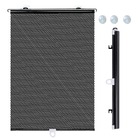 Cortina Automatica Retratil Isolamento Termico Preto 50x125