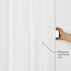 Cortina Ayla Ilhós Linho Cru 2,6x5,50m 2 Folhas Belchior